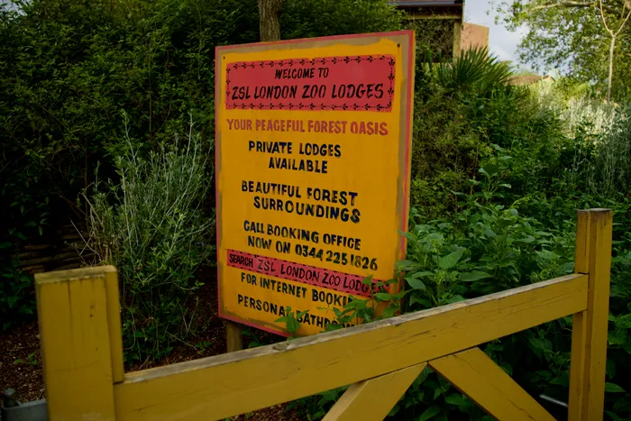 Themed signage at London Zoo